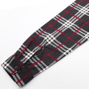 Men's 100% Cotton Flannelette Shirt Long Sleeve Plaid Check Flannel w Pockets, Shadow Glen Plaid, L