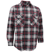 Men's 100% Cotton Flannelette Shirt Long Sleeve Plaid Check Flannel w Pockets, Shadow Glen Plaid, XL