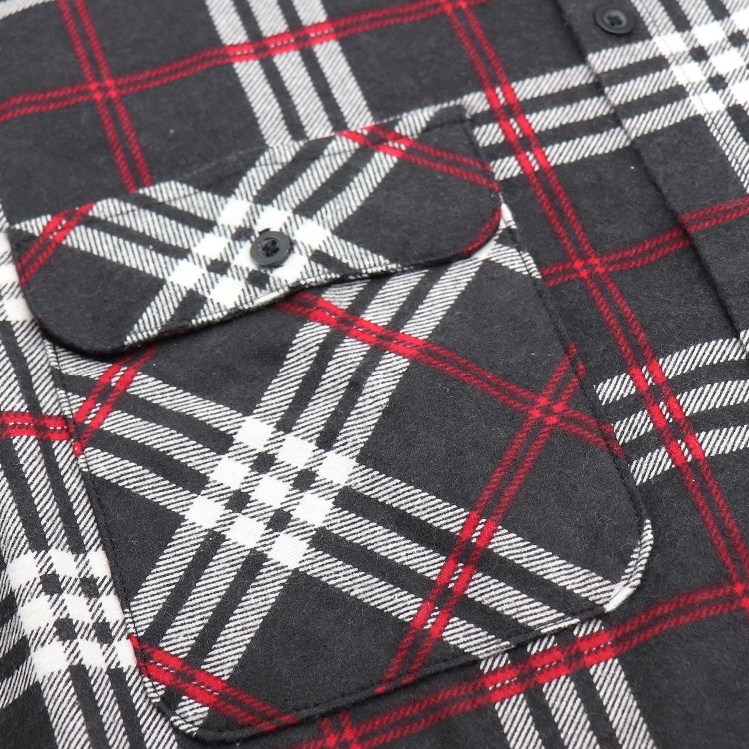 Men's 100% Cotton Flannelette Shirt Long Sleeve Plaid Check Flannel w Pockets, Shadow Glen Plaid, XL