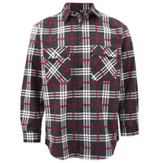 Men's 100% Cotton Flannelette Shirt Long Sleeve Plaid Check Flannel w Pockets, Shadow Glen Plaid, 3XL