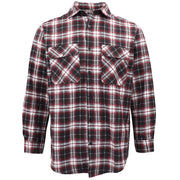 Men's 100% Cotton Flannelette Shirt Long Sleeve Plaid Check Flannel w Pockets, Vintage Ash Plaid, L