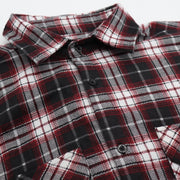 Men's 100% Cotton Flannelette Shirt Long Sleeve Plaid Check Flannel w Pockets, Vintage Ash Plaid, L