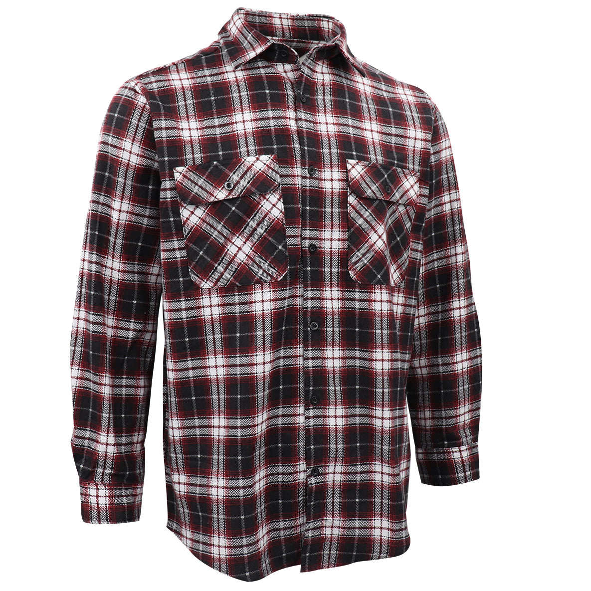 Men's 100% Cotton Flannelette Shirt Long Sleeve Plaid Check Flannel w Pockets, Vintage Ash Plaid, 2XL