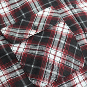 Men's 100% Cotton Flannelette Shirt Long Sleeve Plaid Check Flannel w Pockets, Vintage Ash Plaid, 3XL