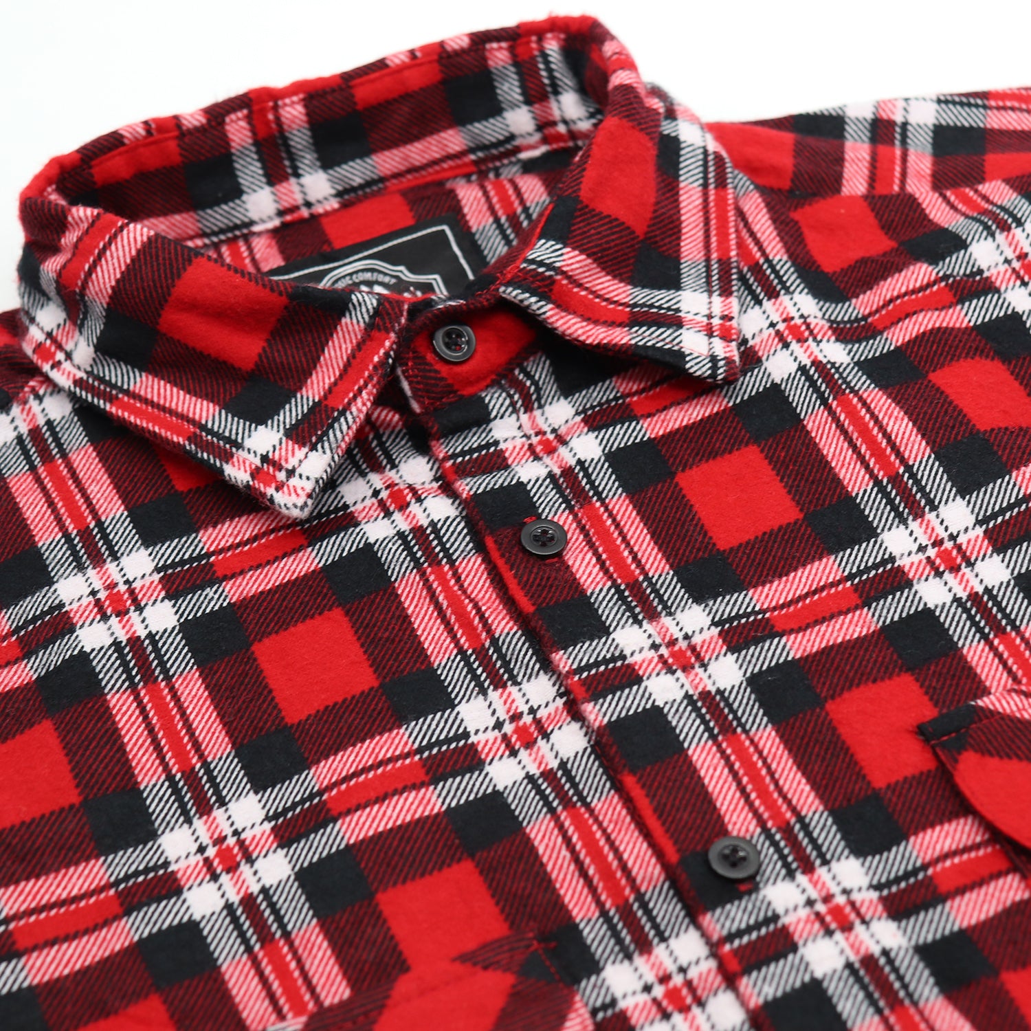 Men's 100% Cotton Flannelette Shirt Long Sleeve Plaid Check Flannel w Pockets, Crimson Knight Plaid, XL