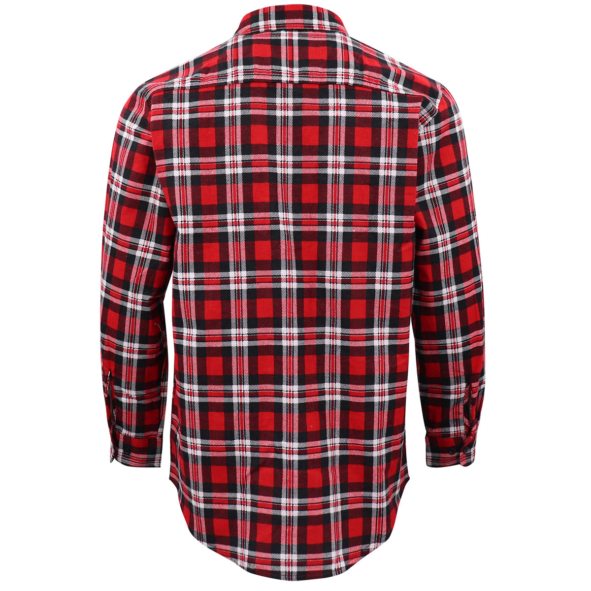 Men's 100% Cotton Flannelette Shirt Long Sleeve Plaid Check Flannel w Pockets, Crimson Knight Plaid, 3XL