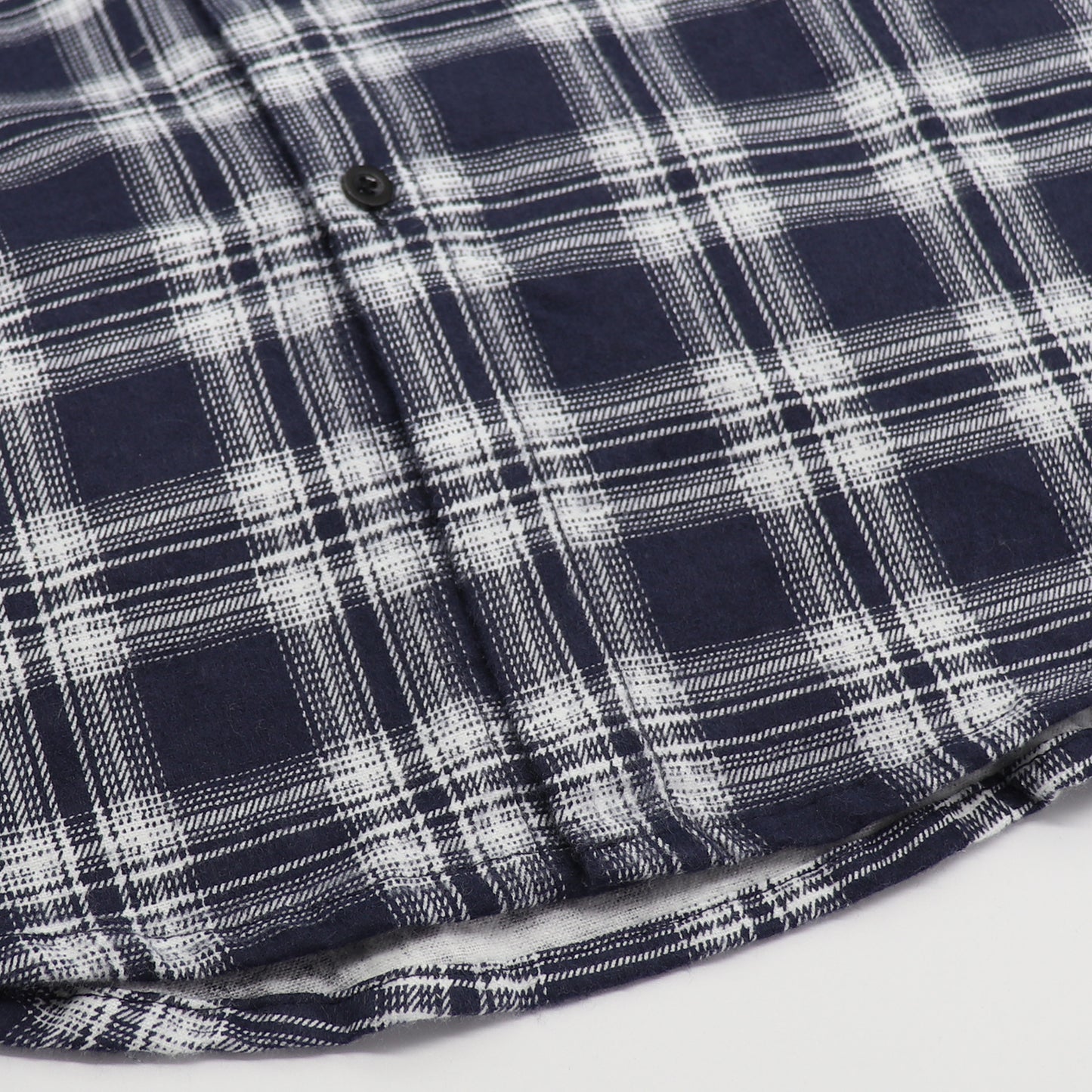 Men's 100% Cotton Flannelette Shirt Long Sleeve Plaid Check Flannel w Pockets, Midnight Navy Plaid, 2XL V474-666621