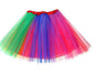 New Adults Tulle Tutu Skirt Dressup Party Costume Ballet Womens Girls Dance Wear, Rainbow_I (6 Colours), V474-672388