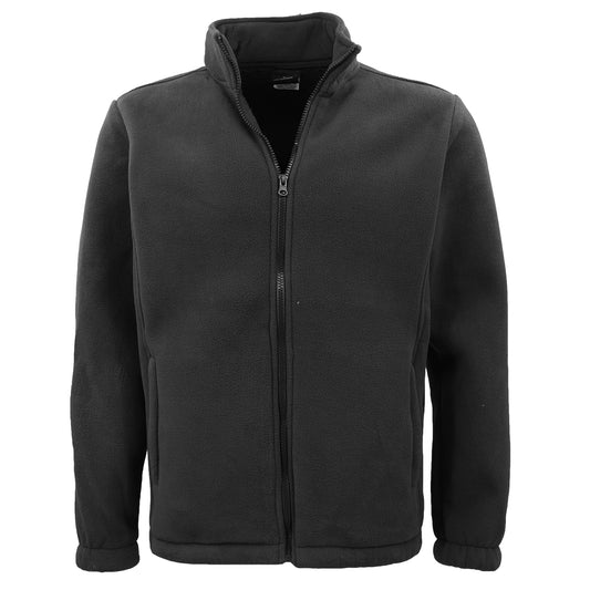 Mens Thick Zip Up Jumper w Sherpa Fur Lined Sweatshirt Winter Unisex Jacket Coat, Black, M V474-674193