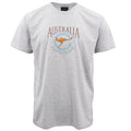 100% Cotton Unisex Embroidered Australian Kangaroo T Shirt Souvenir Top Tee Gift, Grey, XS V474-683859