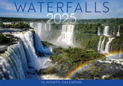 Waterfalls 2025 Rectangle Wall Calendar 16 Months Hanging Planner New Year Gift V474-685078