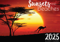 Sunset & Beaches - 2025 Rectangle Wall Calendar 16 Months Hanging Planner Gift V474-685079