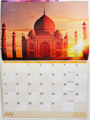Sunset & Beaches - 2025 Rectangle Wall Calendar 16 Months Hanging Planner Gift V474-685079