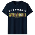 Adult 100% Cotton T Shirt Australia When Nature Calls Souvenir Tee Fun Tops Gift, Navy, L V474-686736