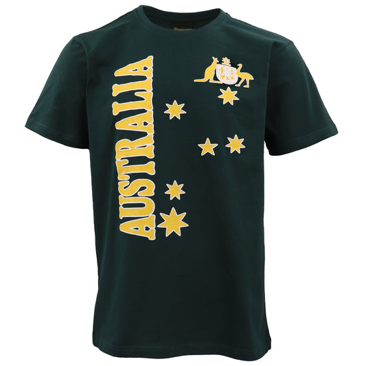 Unisex Adults Kids Mens Womens Australian Day Aussie Souvenir Tee Tops T Shirt, Green, 2XL V474-687428