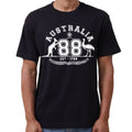 Adult Unisex 100% Cotton T Shirt Australia Kangaroo Emu Aussie Souvenir Tee Tops, Black, 2XL
