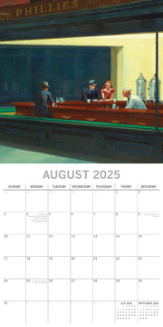 Edward Hopper - 2025 Square Wall Calendar Arts 16 Months Premium Planner Gift V474-689984