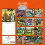 Gauguin - 2025 Square Wall Calendar Arts 16 Months Premium Planner Gift V474-689988