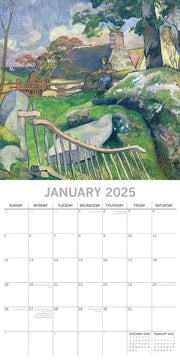 Gauguin - 2025 Square Wall Calendar Arts 16 Months Premium Planner Gift V474-689988
