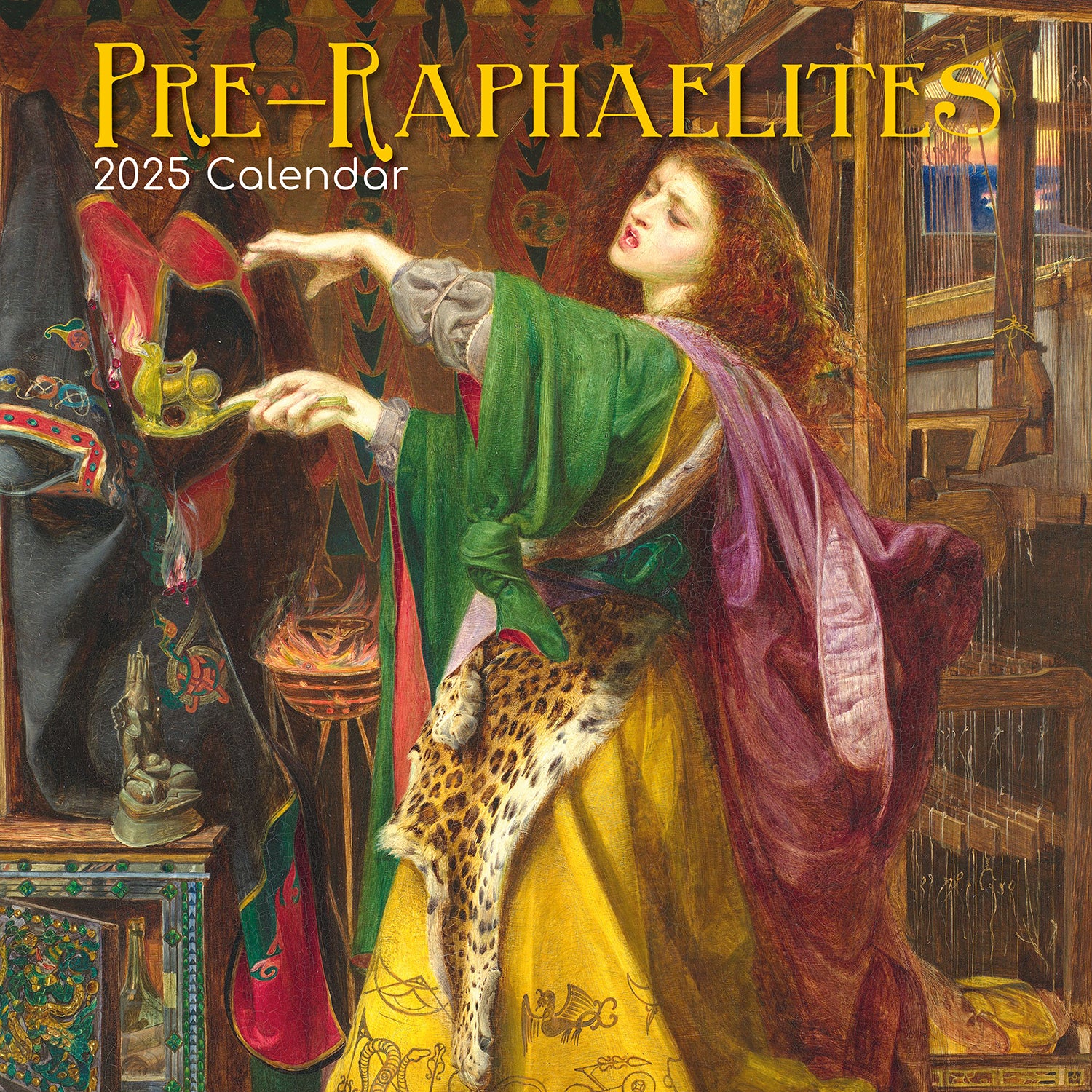 Pre-Raphaelites - 2025 Square Wall Calendar Arts 16 Months Premium Planner Gift V474-690001
