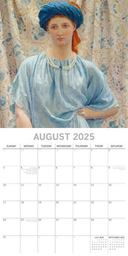 Pre-Raphaelites - 2025 Square Wall Calendar Arts 16 Months Premium Planner Gift V474-690001
