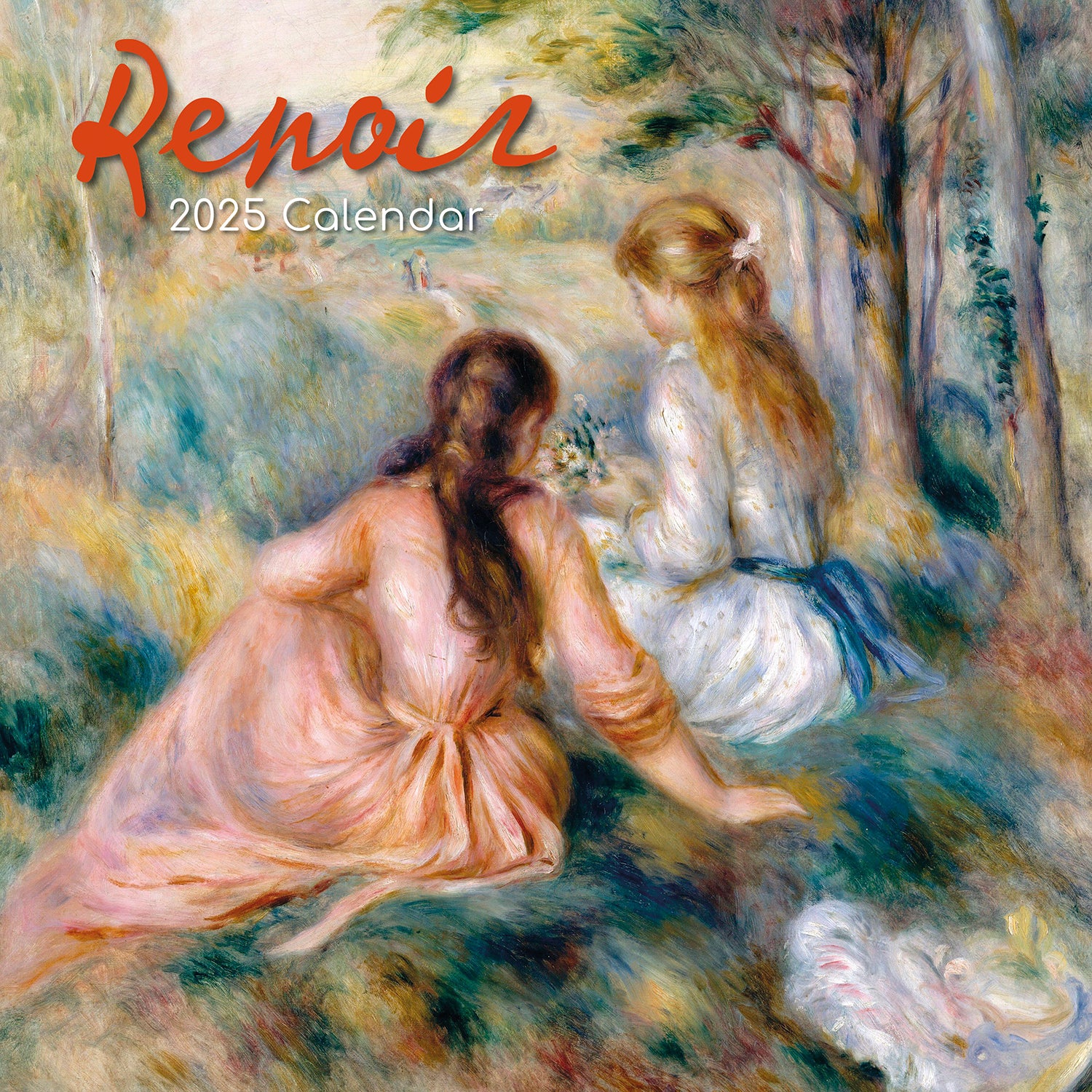 Renoir - 2025 Square Wall Calendar Fine Arts 16 Months Premium Planner Gift V474-690004