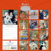 Renoir - 2025 Square Wall Calendar Fine Arts 16 Months Premium Planner Gift V474-690004