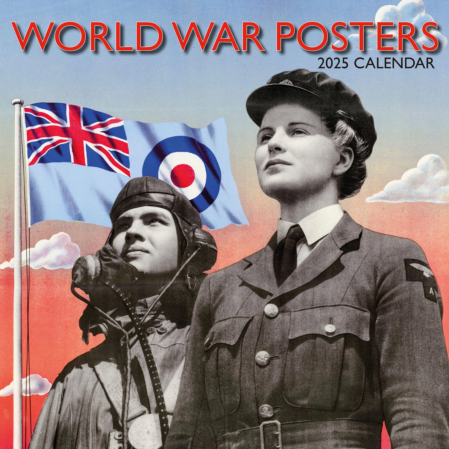 World War Posters - 2025 Square Wall Calendar Arts 16 Months Premium Planner V474-690013