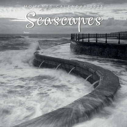 Seascapes - 2025 Square Wall Calendar 16 Months Premium Planner Christmas Gift V474-690028