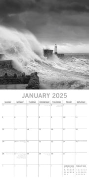 Seascapes - 2025 Square Wall Calendar 16 Months Premium Planner Christmas Gift V474-690028