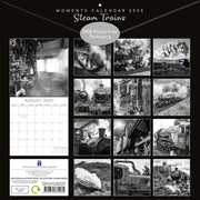 Steam Trains 2025 Square Wall Calendar 16 Months Premium Planner Christmas Gift V474-690029