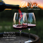 Wine 2025 Square Wall Calendar Food 16 Month Premium Planner Xmas New Year Gift V474-690157