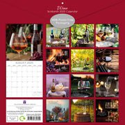 Wine 2025 Square Wall Calendar Food 16 Month Premium Planner Xmas New Year Gift V474-690157