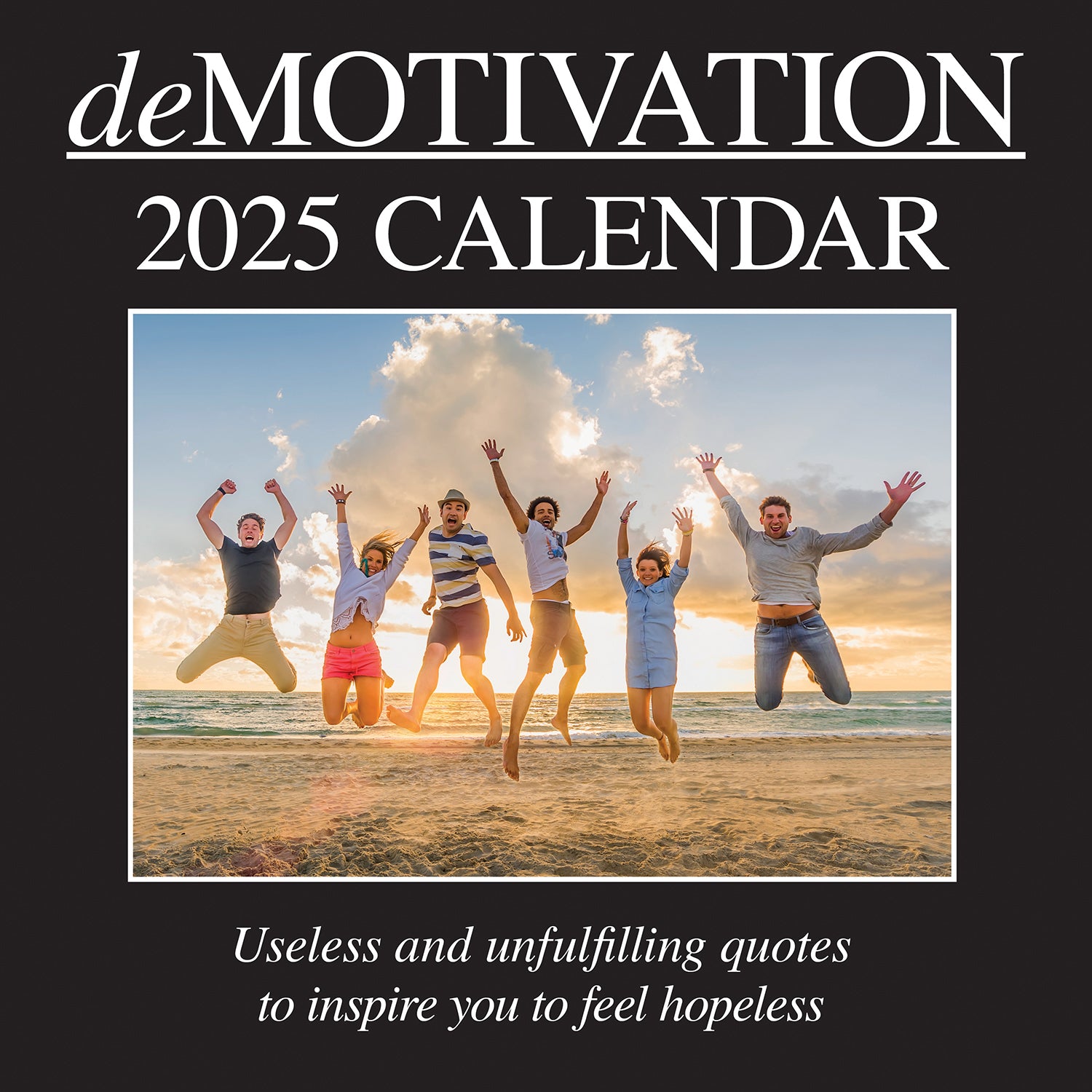 Demotivation - 2025 Square Wall Calendar 16 Months Premium Planner New Year Gift V474-690266