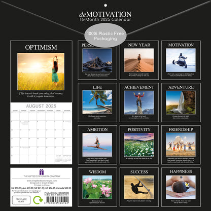 Demotivation - 2025 Square Wall Calendar 16 Months Premium Planner New Year Gift V474-690266