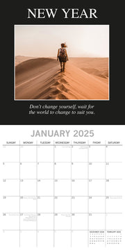 Demotivation - 2025 Square Wall Calendar 16 Months Premium Planner New Year Gift V474-690266