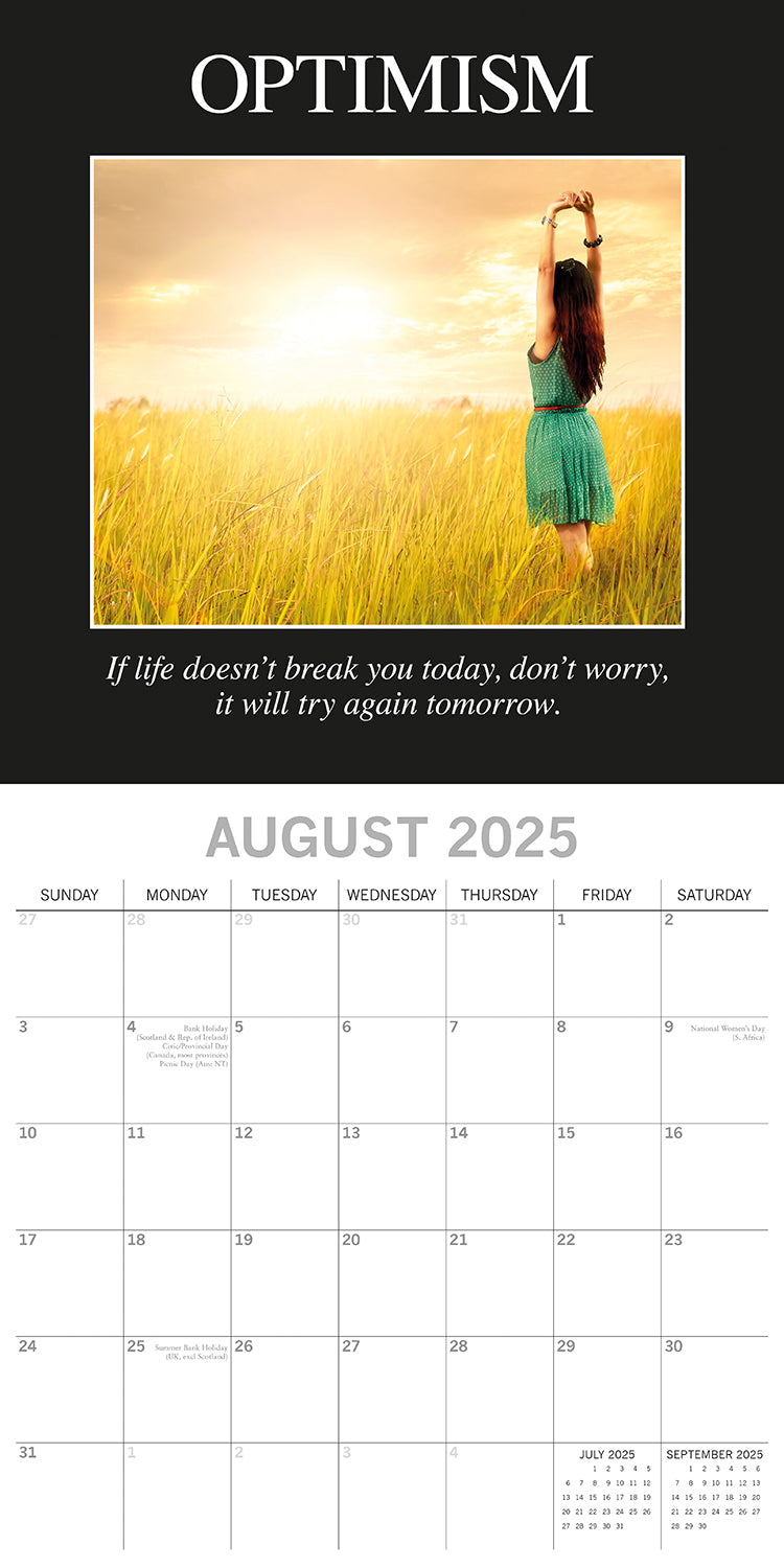 Demotivation - 2025 Square Wall Calendar 16 Months Premium Planner New Year Gift V474-690266