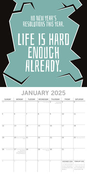Life The Struggle is Real 2025 Square Wall Calendar 16 Months Planner New Gift V474-690268