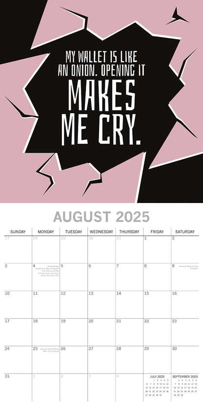 Life The Struggle is Real 2025 Square Wall Calendar 16 Months Planner New Gift V474-690268