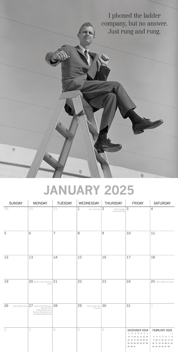 Witty One Liners - 2025 Square Wall Calendar 16 Months Premium Planner New Year V474-690273