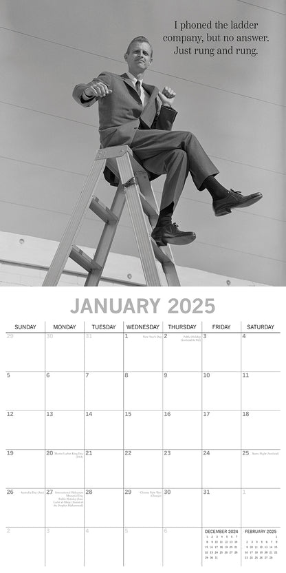 Witty One Liners - 2025 Square Wall Calendar 16 Months Premium Planner New Year V474-690273