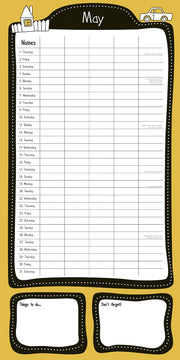 Home Organiser 2025 Square Wall Calendar 16 Months Premium New Year Planner Gift V474-690341