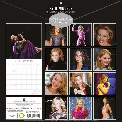 Kylie Minogue - 2025 Square Wall Calendar 16-Month Premium New Year Planner Gift V474-690426