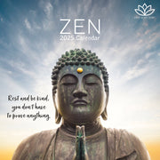 Zen - 2025 Square Wall Calendar 16-Month Christmas New Year Premium Planner Gift V474-690635