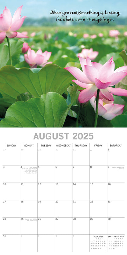 Zen - 2025 Square Wall Calendar 16-Month Christmas New Year Premium Planner Gift V474-690635