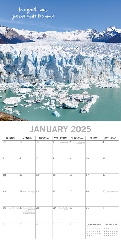 Inspiration - 2025 Square Wall Calendar 16 Months New Year Premium Planner Gift V474-690663