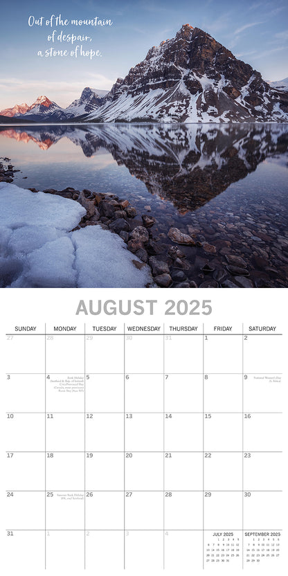 Inspiration - 2025 Square Wall Calendar 16 Months New Year Premium Planner Gift V474-690663