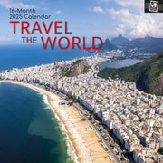 Travel the World 2025 Square Wall Calendar 16 Months New Year Xmas Planner Gift V474-690677