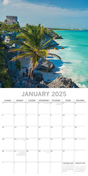 Travel the World 2025 Square Wall Calendar 16 Months New Year Xmas Planner Gift V474-690677