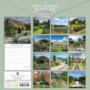Great Gardens of England 2025 Square Wall Calendar 16Month New Year Planner Gift V474-690824